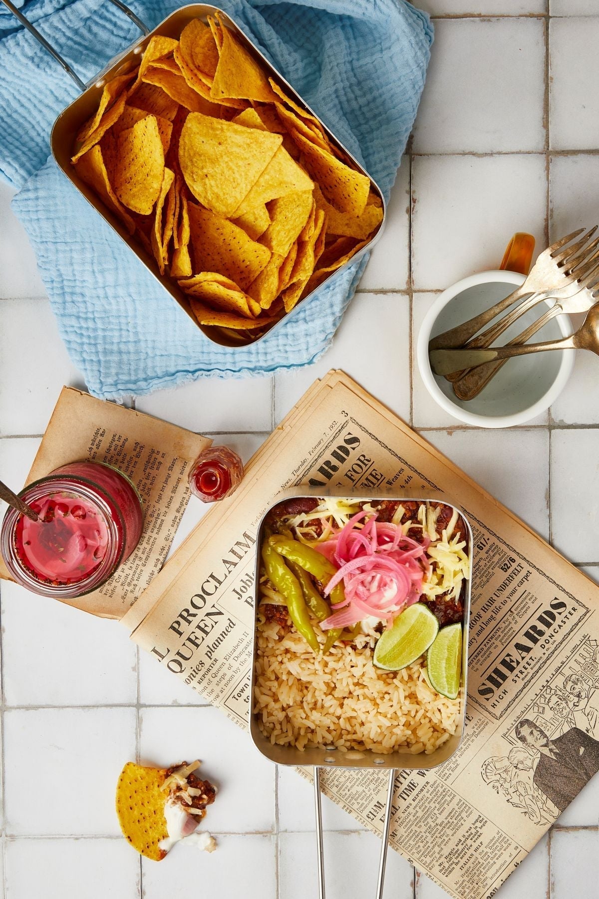 Chilli Con Carne With Pink Pickled Onions