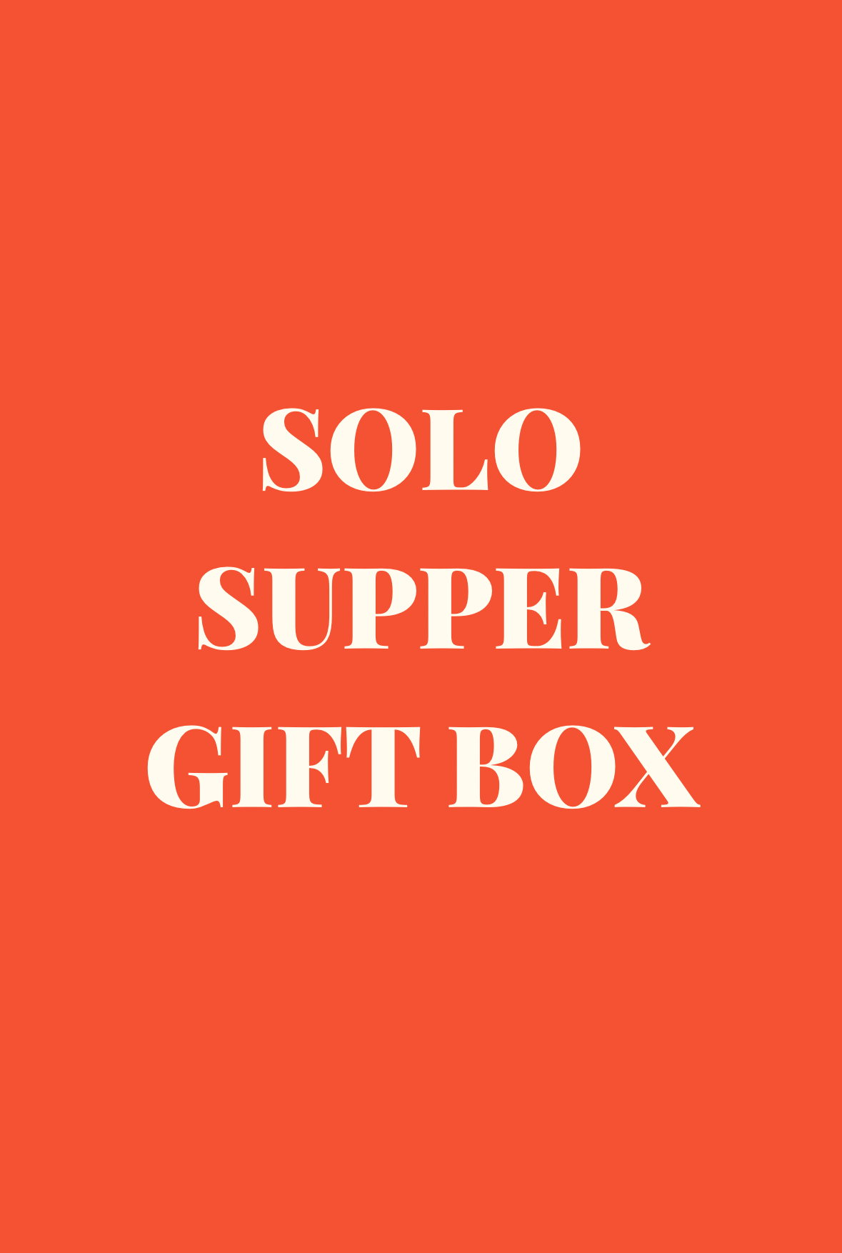 Solo Supper Club Gift Box
