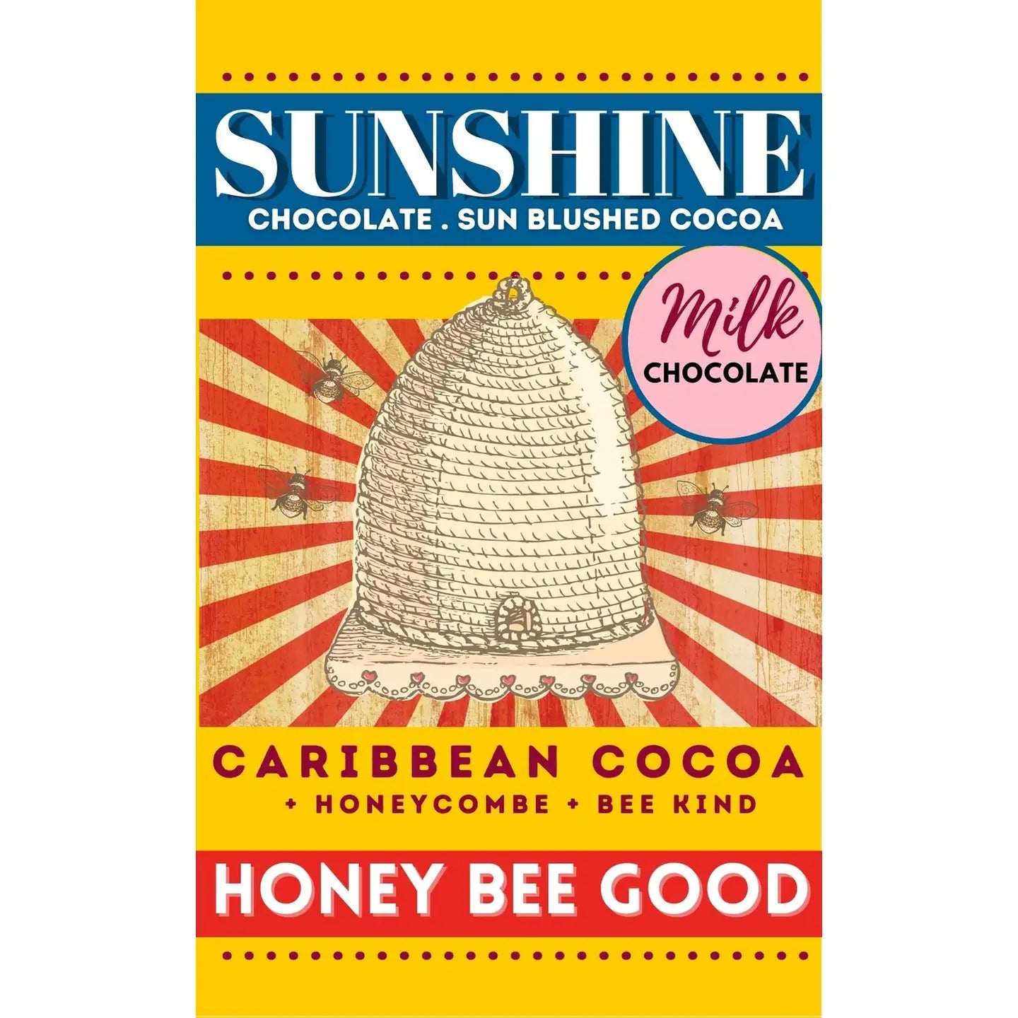 Sunshine Chocolate Honey Bee Good Milk Chocolate Bar