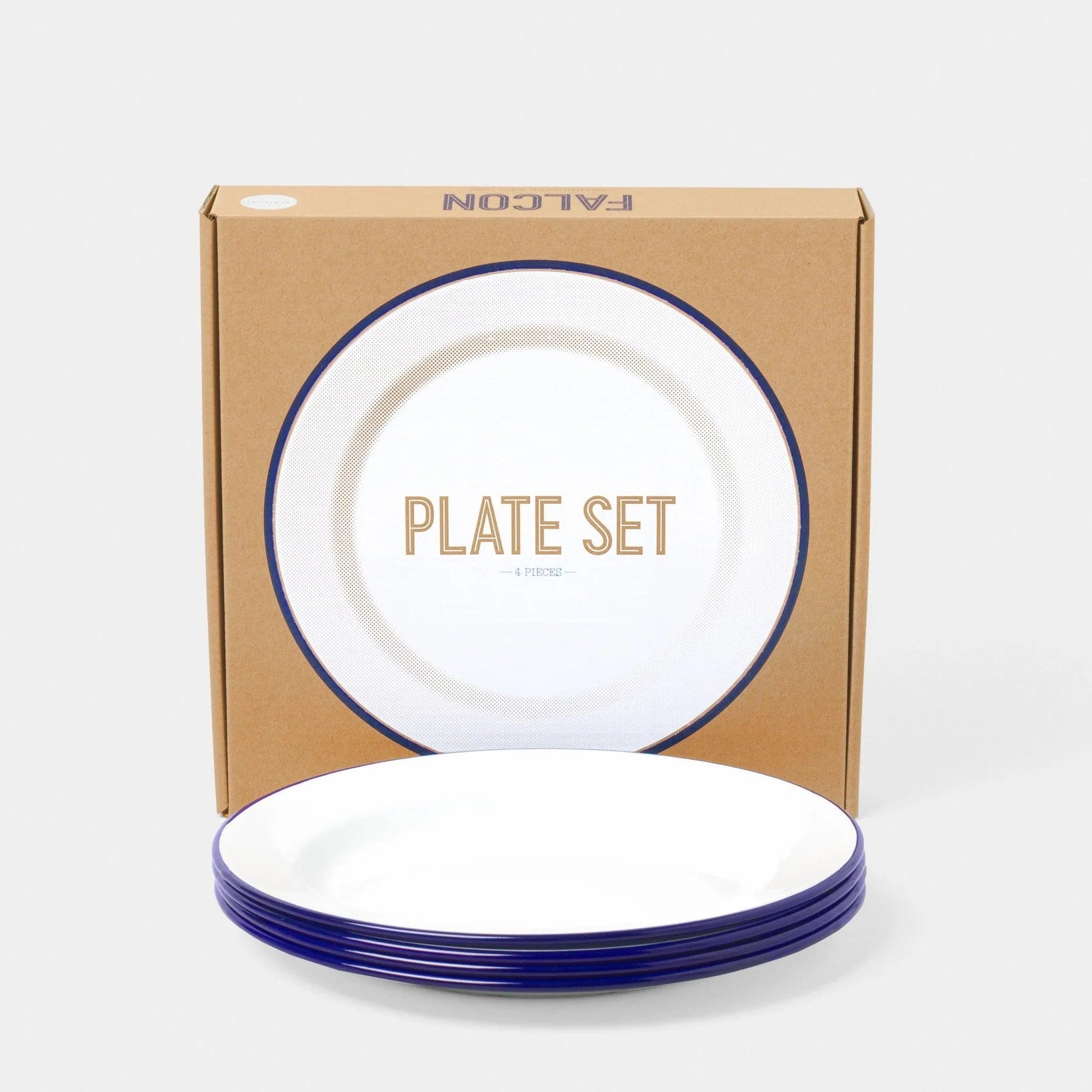 Falcon Enamelware Set of 4 Plates