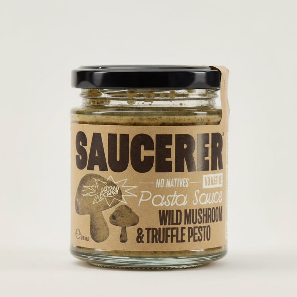 Wild Mushroom & Truffle Oil Pesto Saucerer